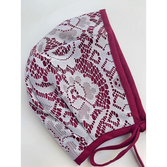 Sweet as April Lace and Floral Bonnet 18-24 - Picture 3 of 8